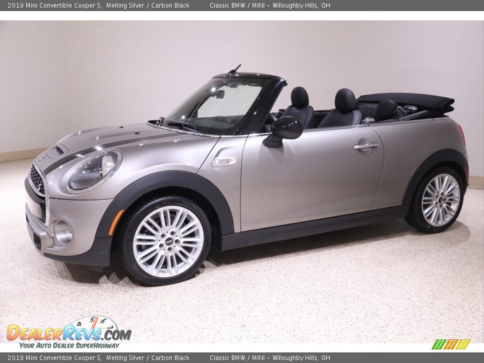 2019 Mini Convertible Cooper S Melting Silver / Carbon Black Photo #3