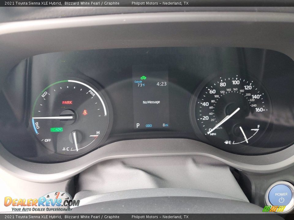 2021 Toyota Sienna XLE Hybrid Blizzard White Pearl / Graphite Photo #25