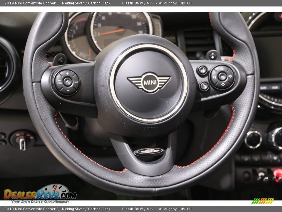 2019 Mini Convertible Cooper S Melting Silver / Carbon Black Photo #7