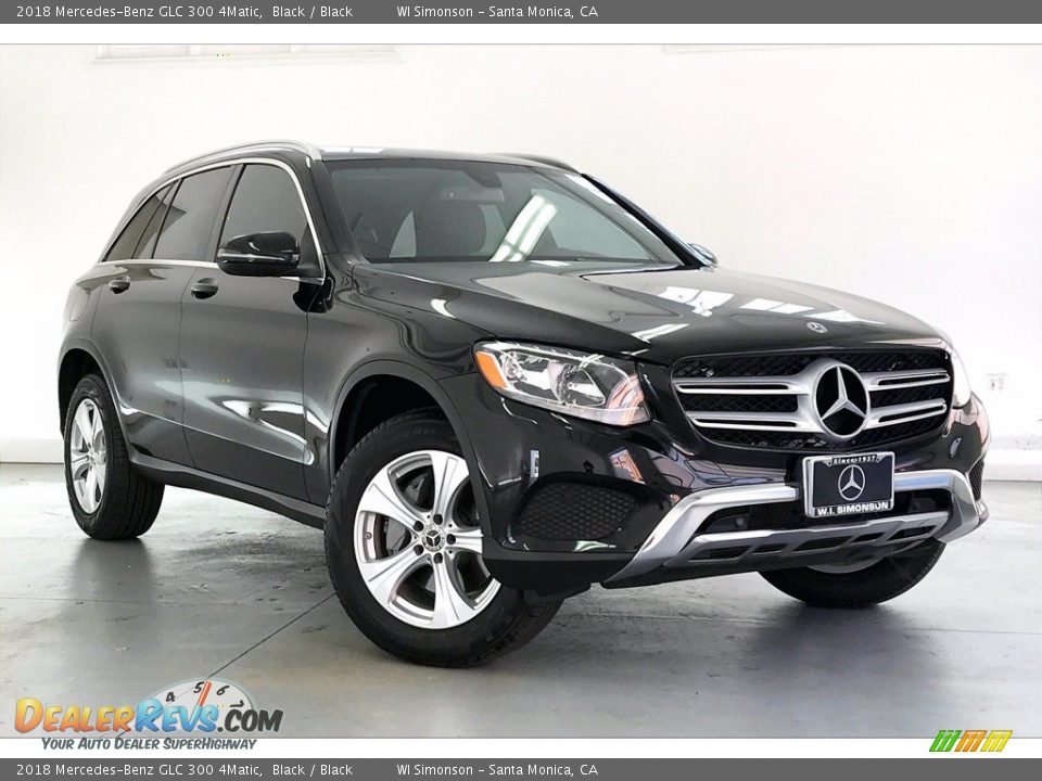 2018 Mercedes-Benz GLC 300 4Matic Black / Black Photo #34