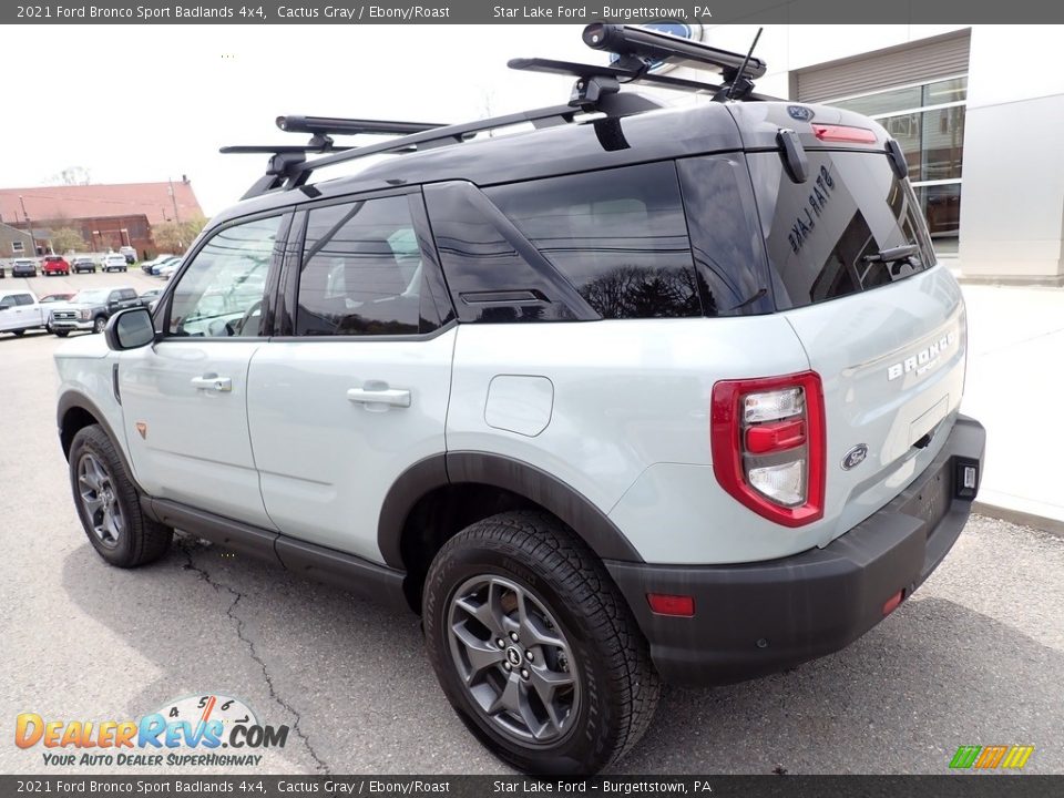 2021 Ford Bronco Sport Badlands 4x4 Cactus Gray / Ebony/Roast Photo #3