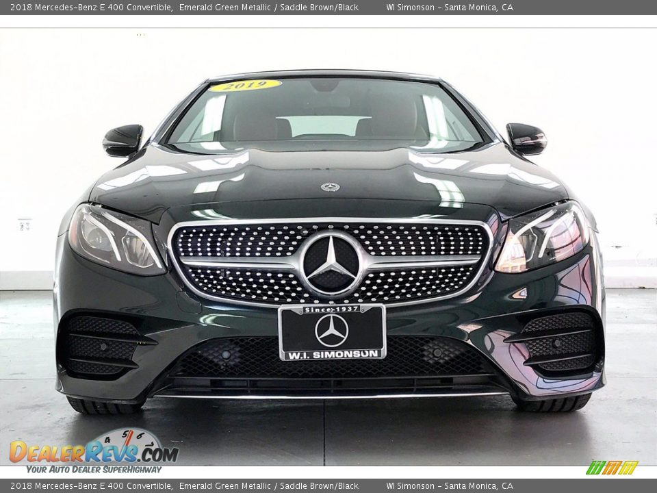 2018 Mercedes-Benz E 400 Convertible Emerald Green Metallic / Saddle Brown/Black Photo #2