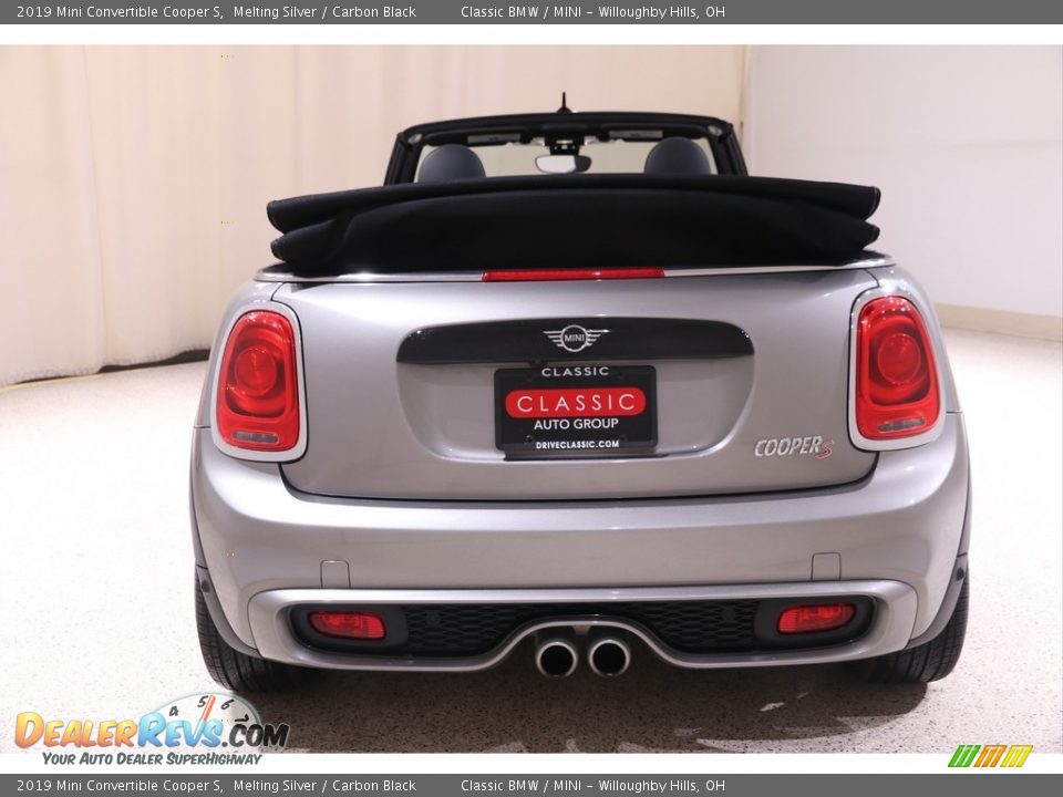 2019 Mini Convertible Cooper S Melting Silver / Carbon Black Photo #17