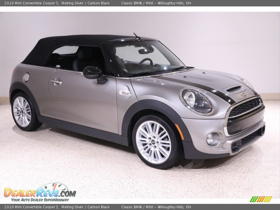 2019 Mini Convertible Cooper S Melting Silver / Carbon Black Photo #19