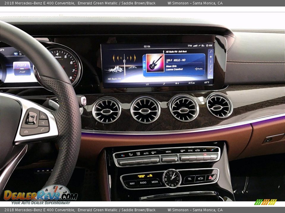 2018 Mercedes-Benz E 400 Convertible Emerald Green Metallic / Saddle Brown/Black Photo #5
