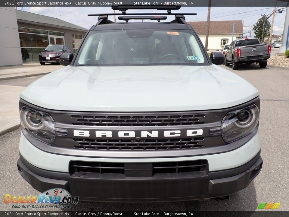 2021 Ford Bronco Sport Badlands 4x4 Cactus Gray / Ebony/Roast Photo #9