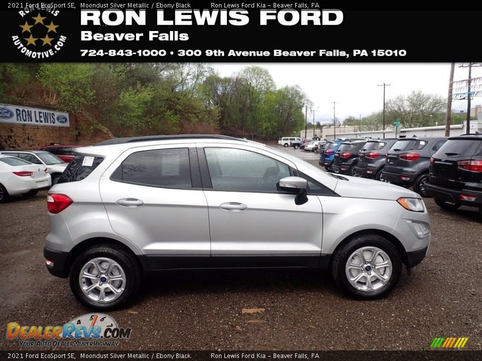 2021 Ford EcoSport SE Moondust Silver Metallic / Ebony Black Photo #1