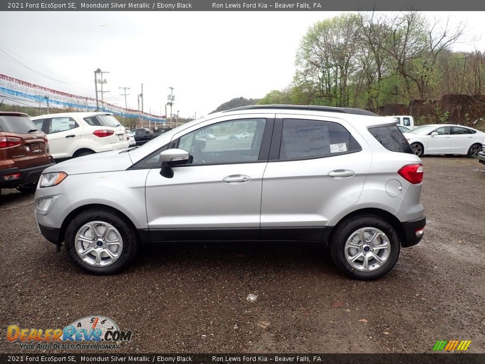 2021 Ford EcoSport SE Moondust Silver Metallic / Ebony Black Photo #6