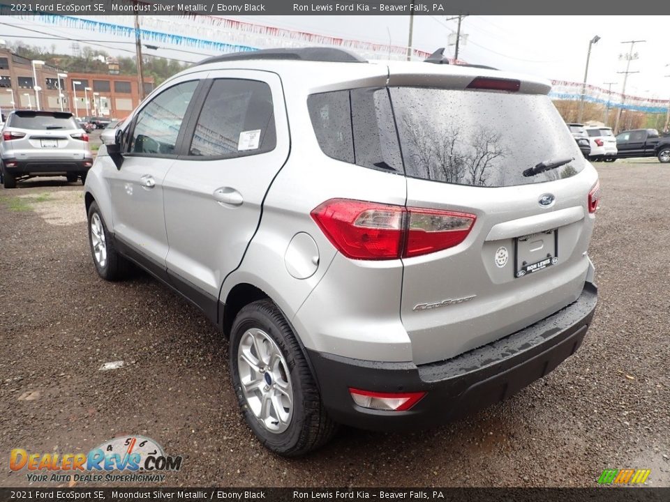 2021 Ford EcoSport SE Moondust Silver Metallic / Ebony Black Photo #7