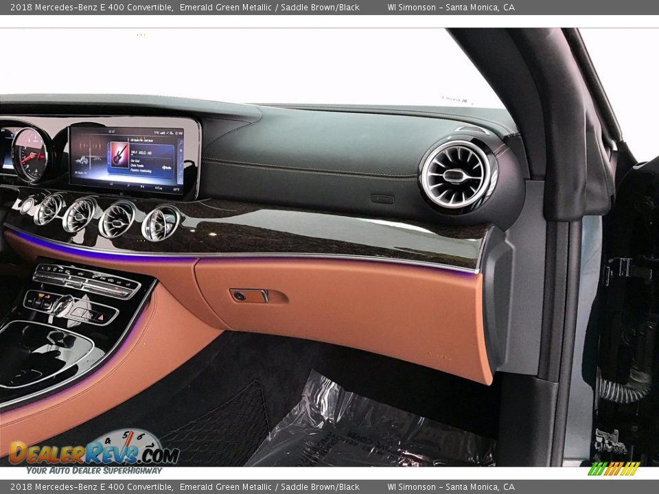 2018 Mercedes-Benz E 400 Convertible Emerald Green Metallic / Saddle Brown/Black Photo #16