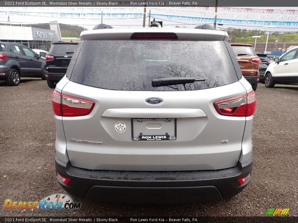 2021 Ford EcoSport SE Moondust Silver Metallic / Ebony Black Photo #8