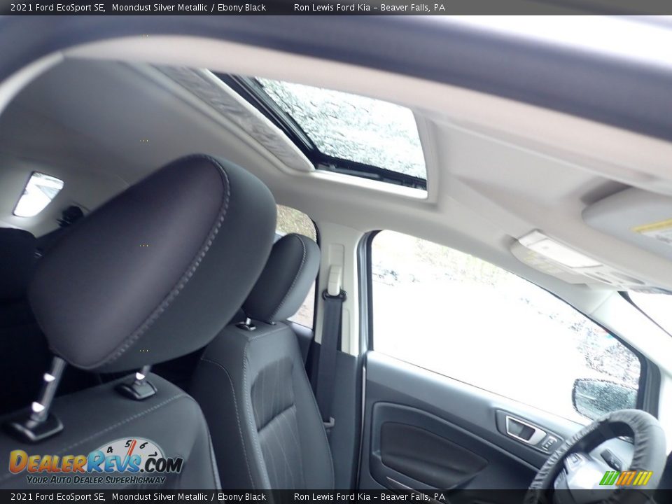 2021 Ford EcoSport SE Moondust Silver Metallic / Ebony Black Photo #12