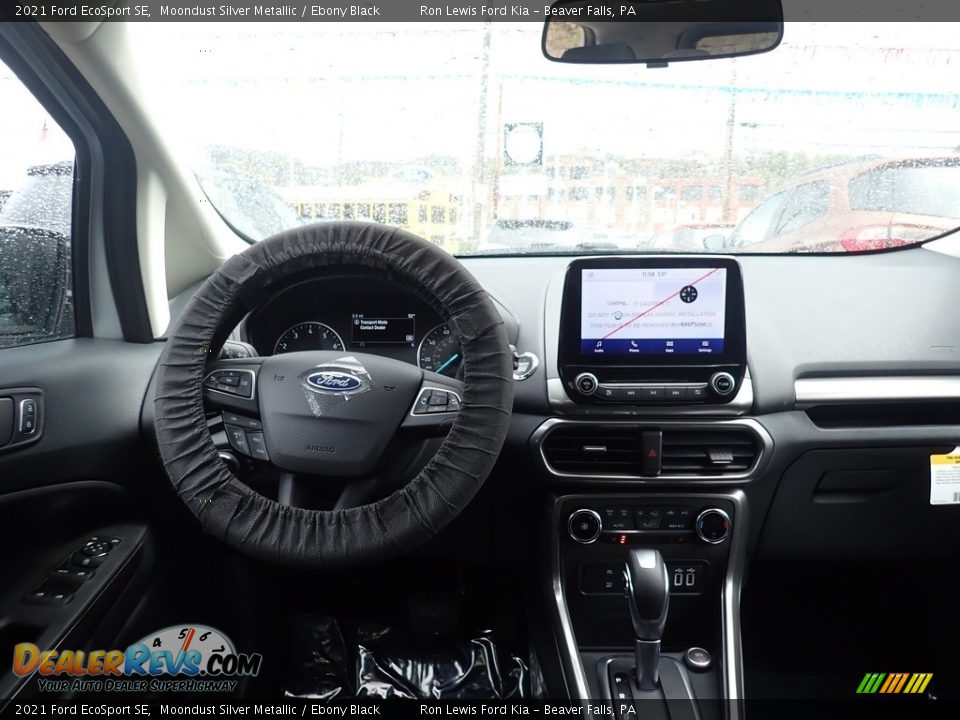 2021 Ford EcoSport SE Moondust Silver Metallic / Ebony Black Photo #14