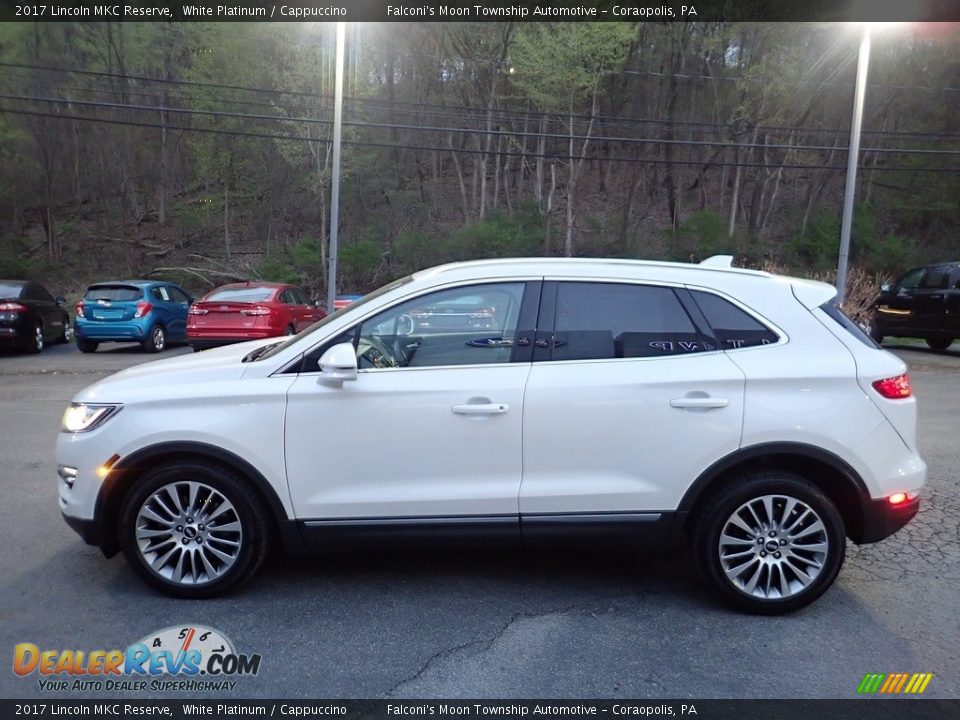 2017 Lincoln MKC Reserve White Platinum / Cappuccino Photo #6