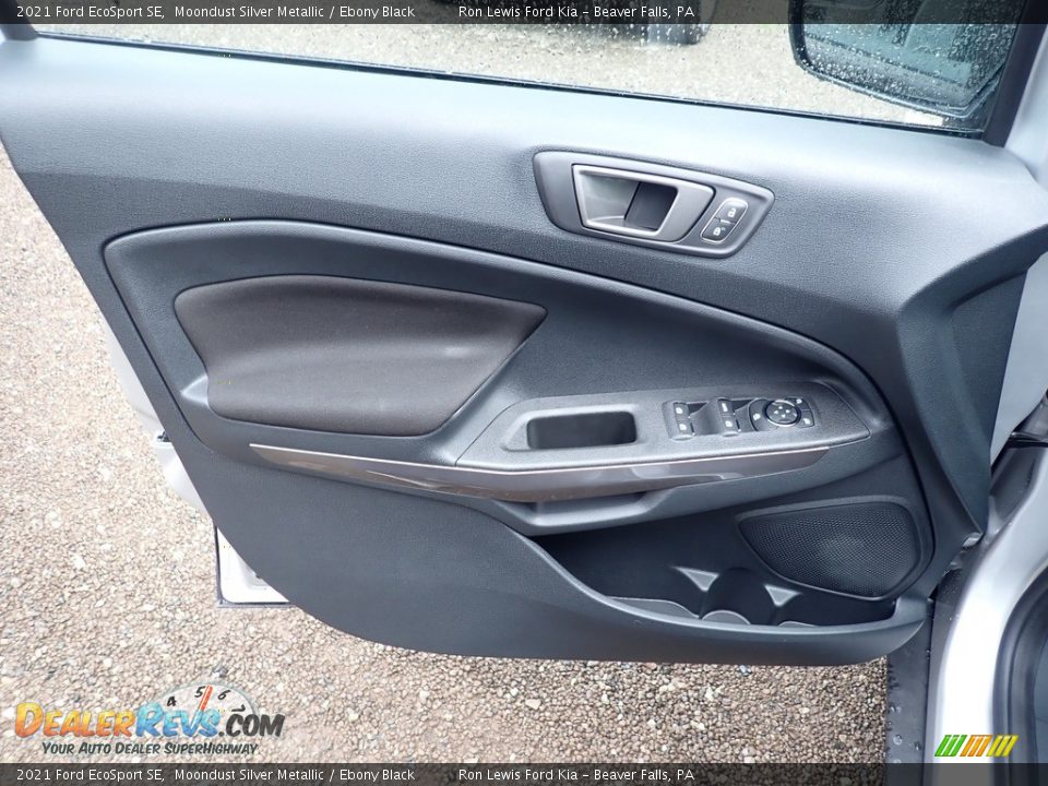 2021 Ford EcoSport SE Moondust Silver Metallic / Ebony Black Photo #16
