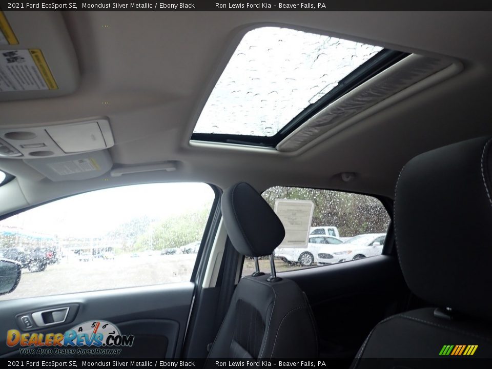 2021 Ford EcoSport SE Moondust Silver Metallic / Ebony Black Photo #18
