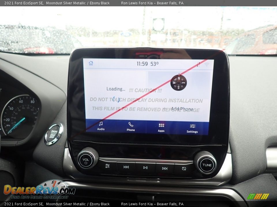 2021 Ford EcoSport SE Moondust Silver Metallic / Ebony Black Photo #19
