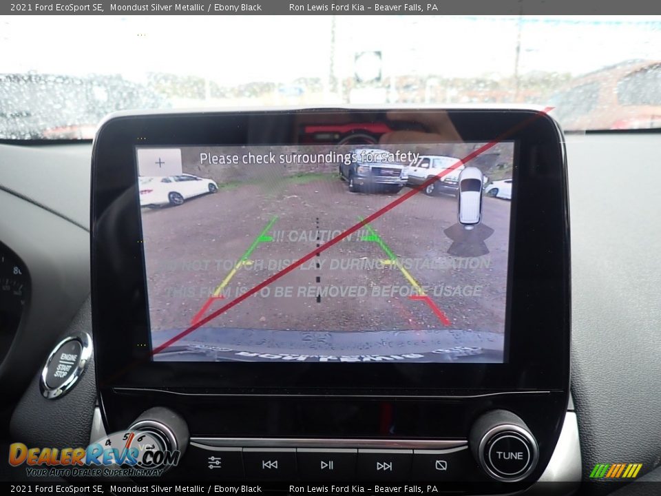 2021 Ford EcoSport SE Moondust Silver Metallic / Ebony Black Photo #20