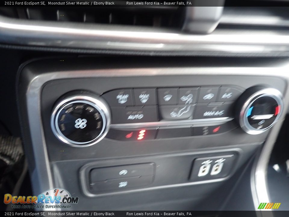 2021 Ford EcoSport SE Moondust Silver Metallic / Ebony Black Photo #21