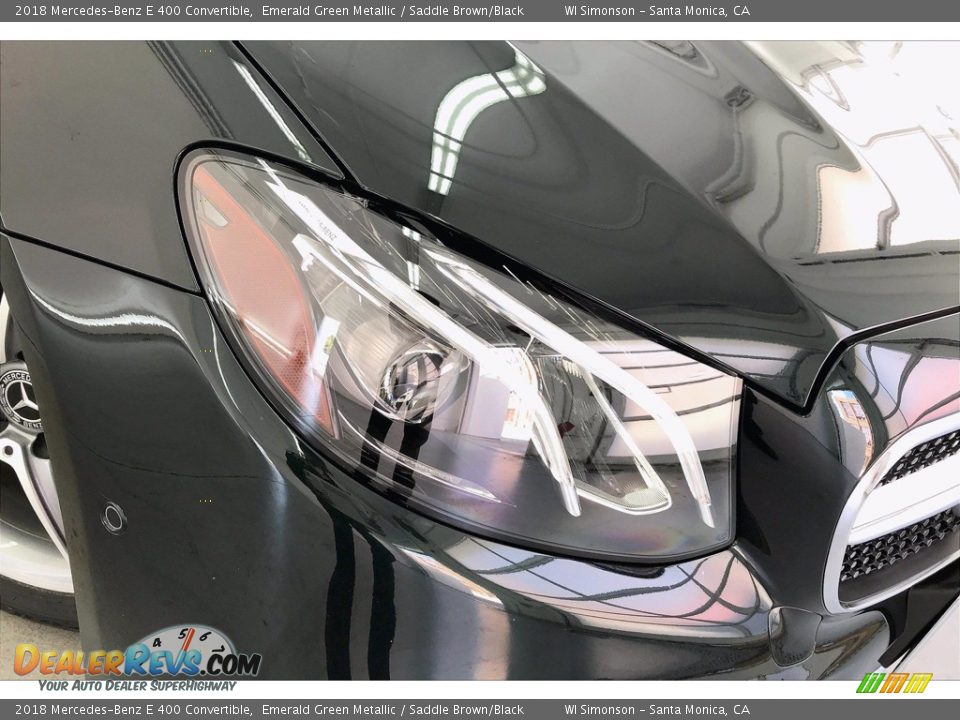 2018 Mercedes-Benz E 400 Convertible Emerald Green Metallic / Saddle Brown/Black Photo #28