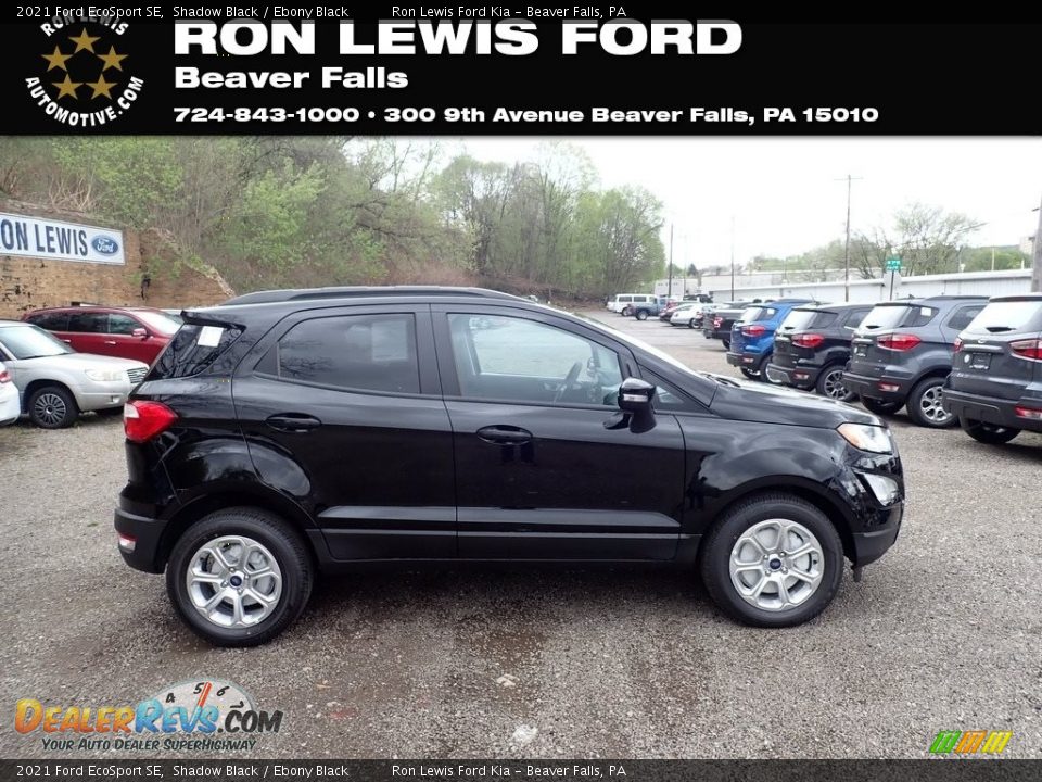 2021 Ford EcoSport SE Shadow Black / Ebony Black Photo #1