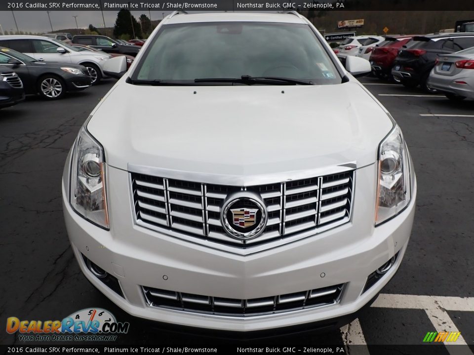 2016 Cadillac SRX Performance Platinum Ice Tricoat / Shale/Brownstone Photo #3