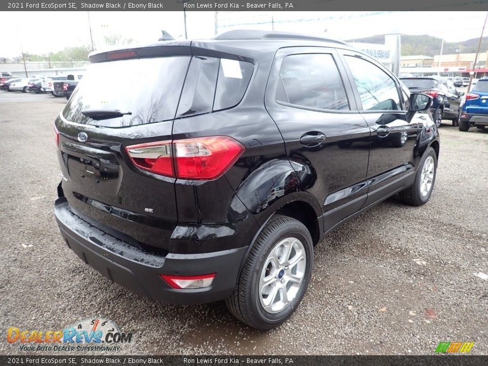 2021 Ford EcoSport SE Shadow Black / Ebony Black Photo #2