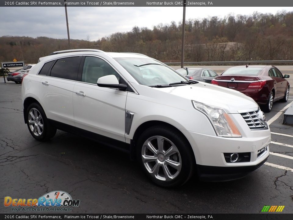 2016 Cadillac SRX Performance Platinum Ice Tricoat / Shale/Brownstone Photo #4