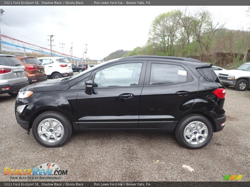 2021 Ford EcoSport SE Shadow Black / Ebony Black Photo #6