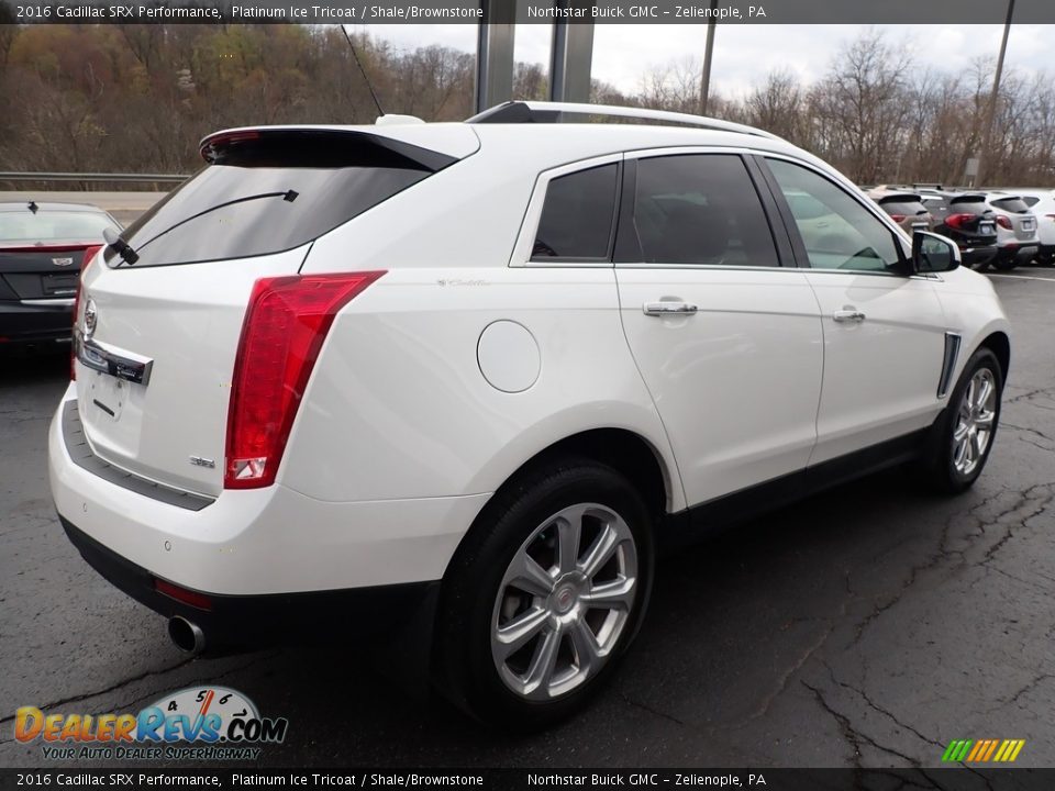 2016 Cadillac SRX Performance Platinum Ice Tricoat / Shale/Brownstone Photo #8