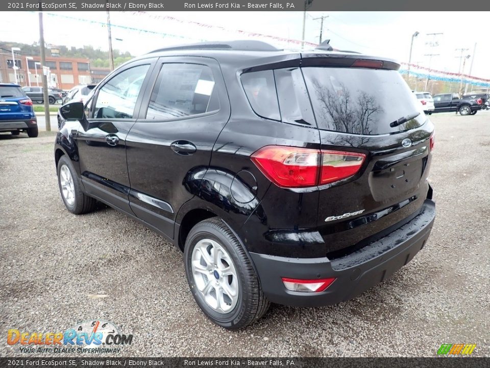 2021 Ford EcoSport SE Shadow Black / Ebony Black Photo #7