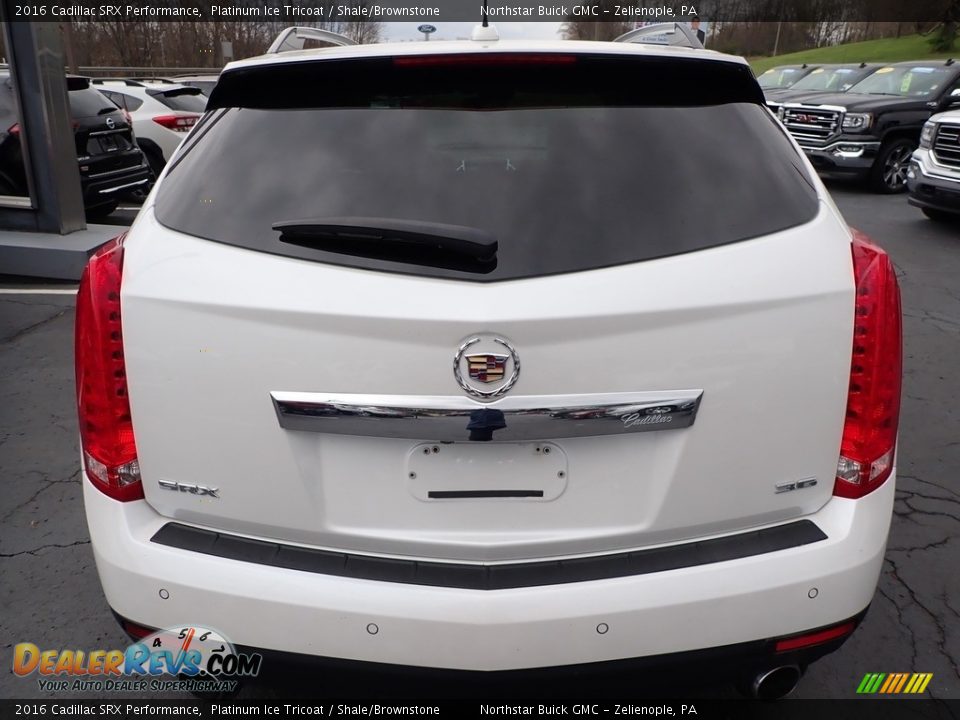 2016 Cadillac SRX Performance Platinum Ice Tricoat / Shale/Brownstone Photo #9