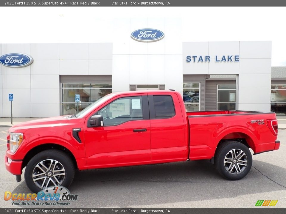 2021 Ford F150 STX SuperCab 4x4 Race Red / Black Photo #1