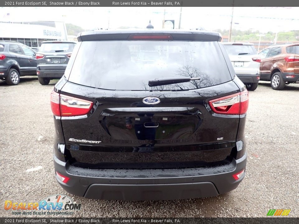 2021 Ford EcoSport SE Shadow Black / Ebony Black Photo #8
