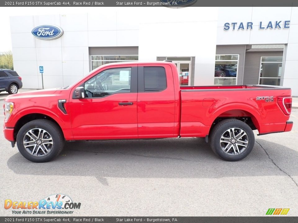 2021 Ford F150 STX SuperCab 4x4 Race Red / Black Photo #2