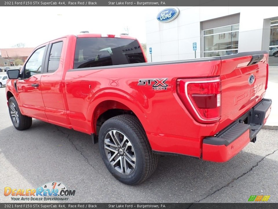 2021 Ford F150 STX SuperCab 4x4 Race Red / Black Photo #3