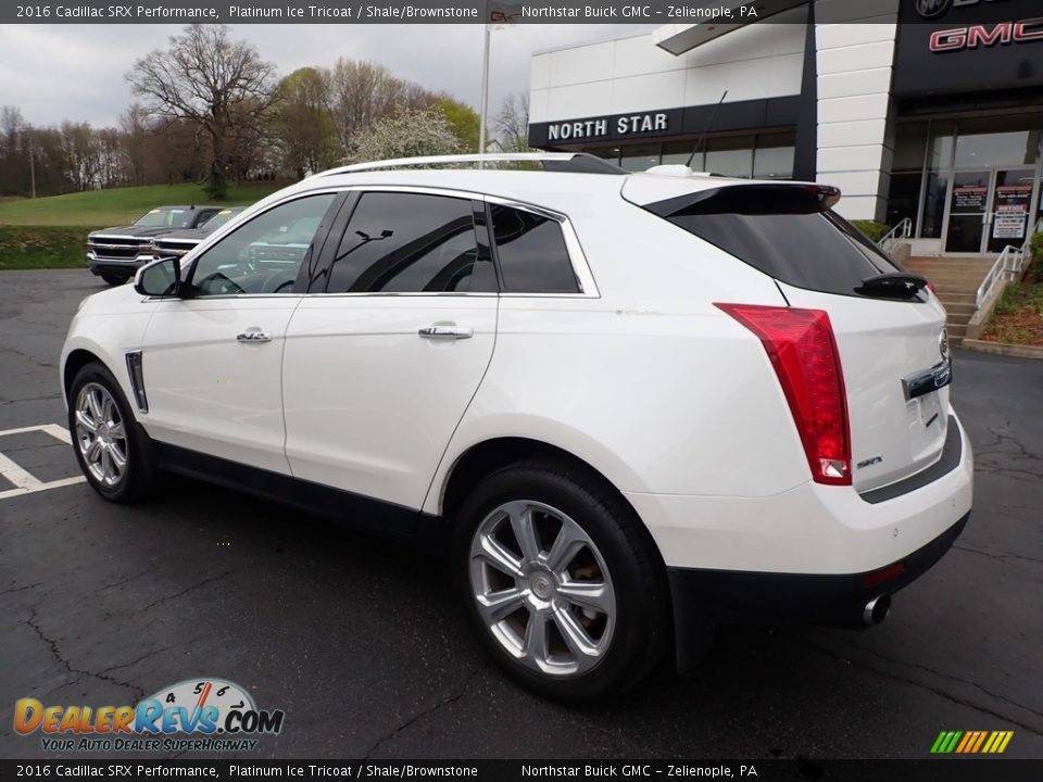 2016 Cadillac SRX Performance Platinum Ice Tricoat / Shale/Brownstone Photo #12