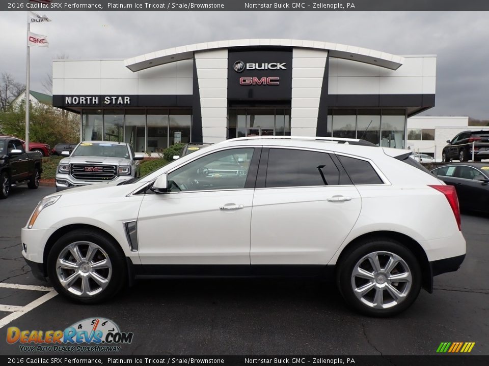 2016 Cadillac SRX Performance Platinum Ice Tricoat / Shale/Brownstone Photo #13