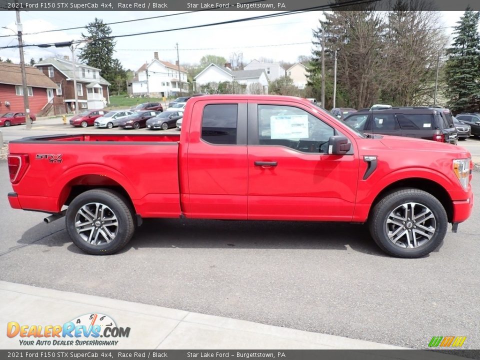 2021 Ford F150 STX SuperCab 4x4 Race Red / Black Photo #6