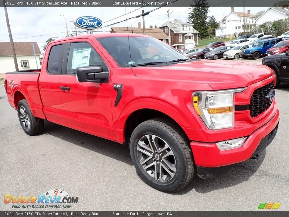 2021 Ford F150 STX SuperCab 4x4 Race Red / Black Photo #7