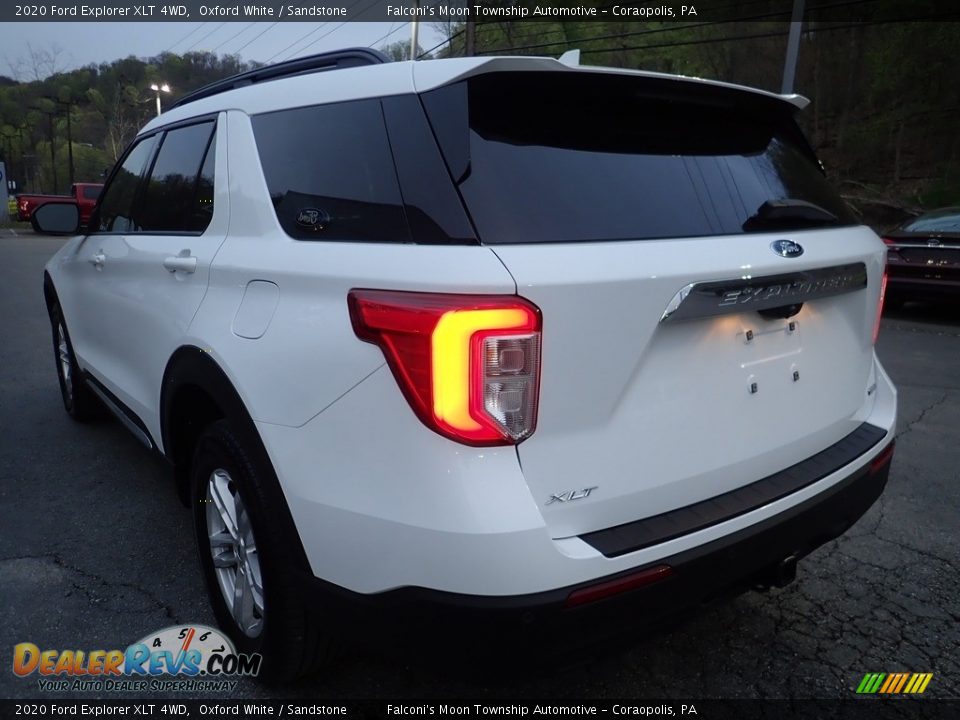 2020 Ford Explorer XLT 4WD Oxford White / Sandstone Photo #5