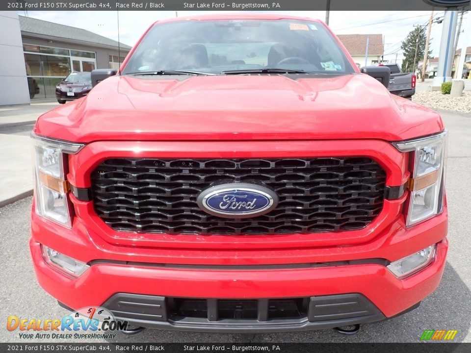 2021 Ford F150 STX SuperCab 4x4 Race Red / Black Photo #8