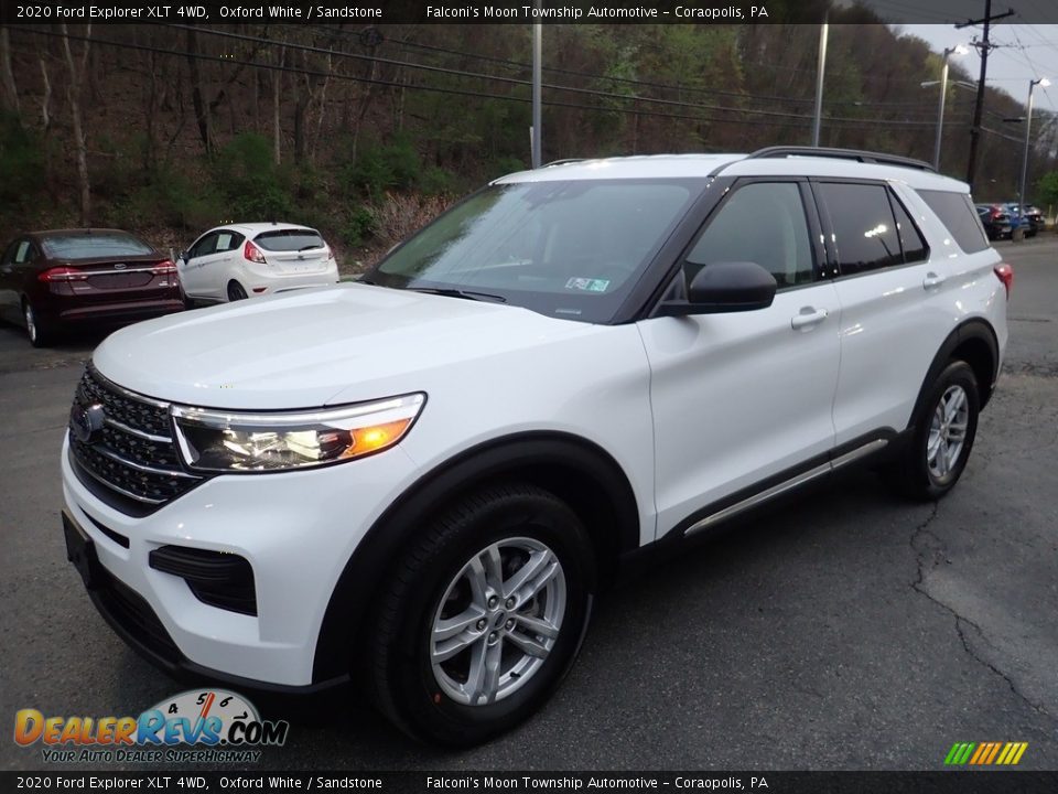 2020 Ford Explorer XLT 4WD Oxford White / Sandstone Photo #7