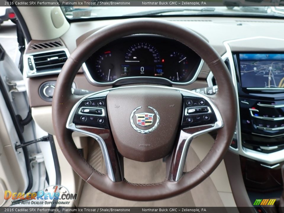 2016 Cadillac SRX Performance Platinum Ice Tricoat / Shale/Brownstone Photo #21