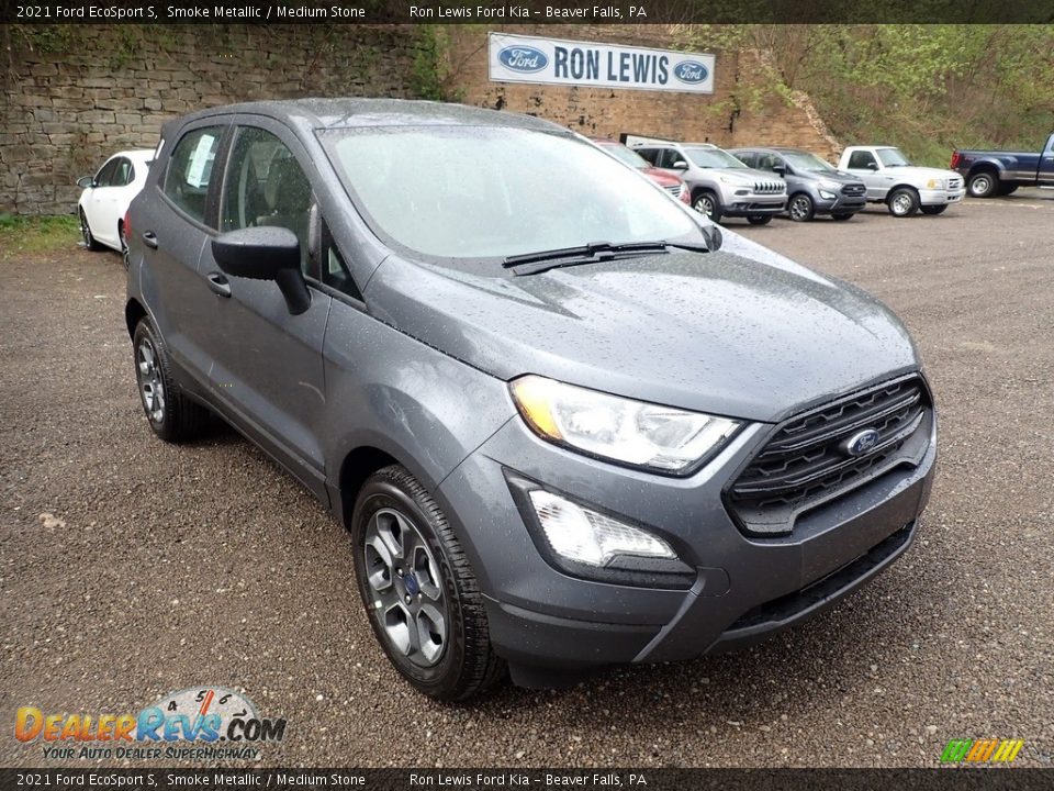 2021 Ford EcoSport S Smoke Metallic / Medium Stone Photo #3