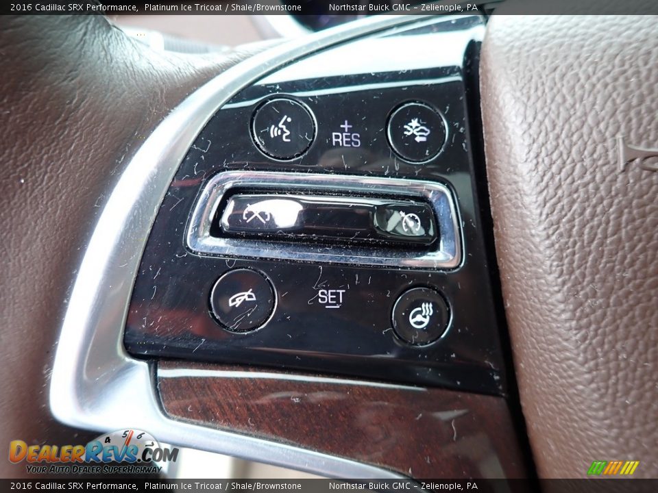 2016 Cadillac SRX Performance Platinum Ice Tricoat / Shale/Brownstone Photo #26