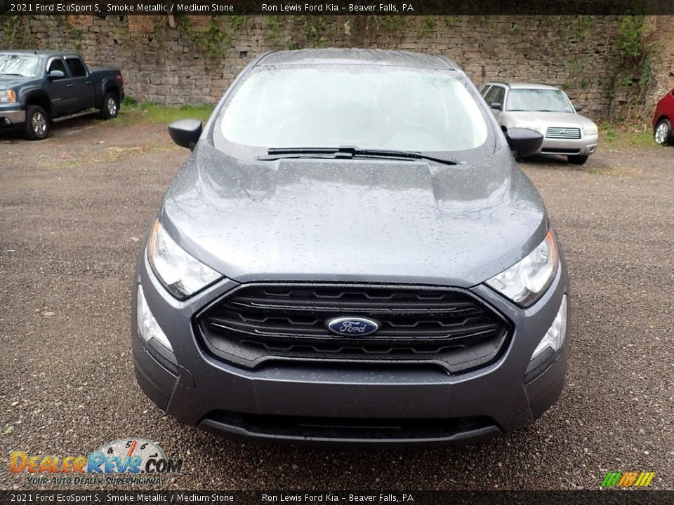 2021 Ford EcoSport S Smoke Metallic / Medium Stone Photo #4