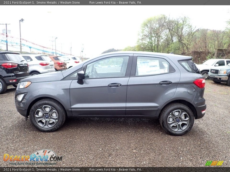 2021 Ford EcoSport S Smoke Metallic / Medium Stone Photo #6