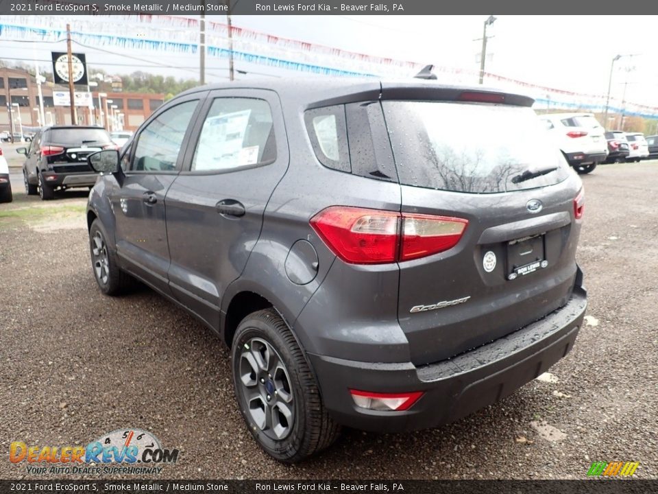 2021 Ford EcoSport S Smoke Metallic / Medium Stone Photo #7
