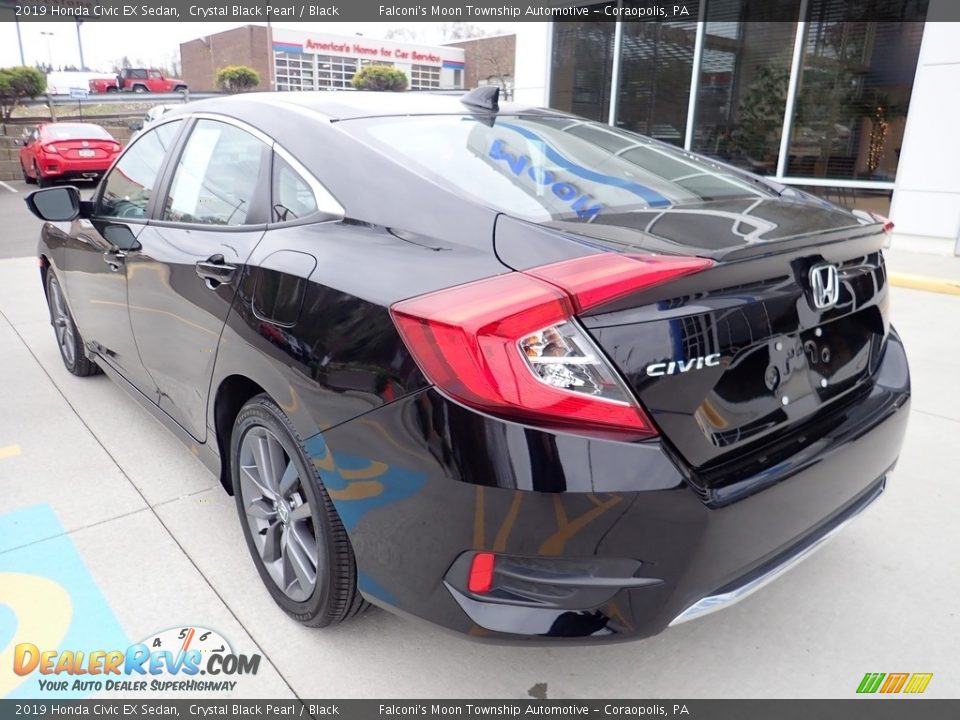 2019 Honda Civic EX Sedan Crystal Black Pearl / Black Photo #2